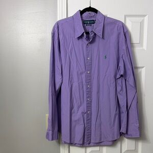 Ralph Lauren Lavender Men's Button Down Shirt
